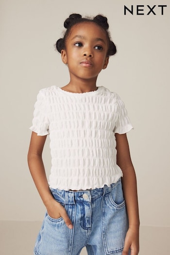 White Textured Top (3-16yrs) (926147) | £7 - £12