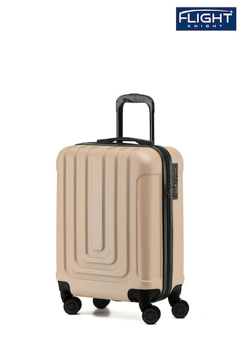 Flight Knight 55x40x20cm Ryanair Priority 8 Wheel ABS Hard Case Cabin Carry On Hand Black Luggage (926687) | £50