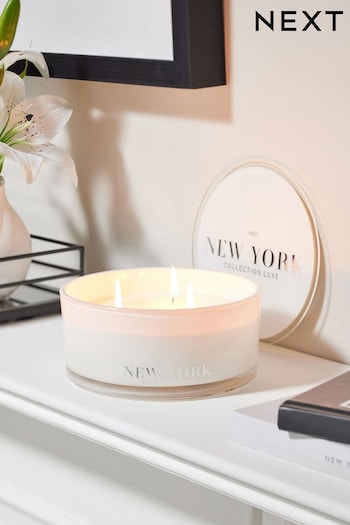 Green Collection Luxe New York 3 Wick Jasmine Orange Blossom Scented Candle (927026) | £20
