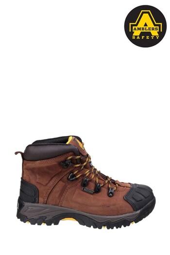 Amblers Safety Brown FS39 Waterproof Lace-Up Safety Boots (927431) | £84