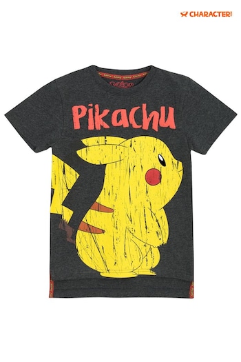 Character Black Pokemon Pikachu Boys T-Shirt (928095) | £14