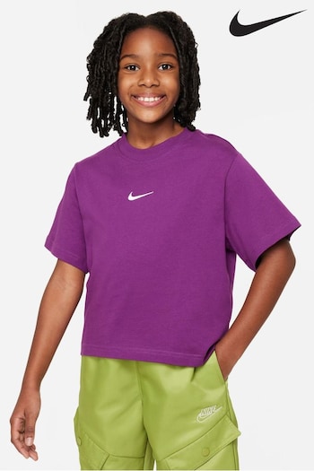 Nike Better Dark Purple Oversized Boxy Essentials T-Shirt (928418) | £20