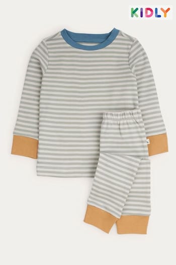 KIDLY Grey Organic Cotton Pyjamas (928422) | £22