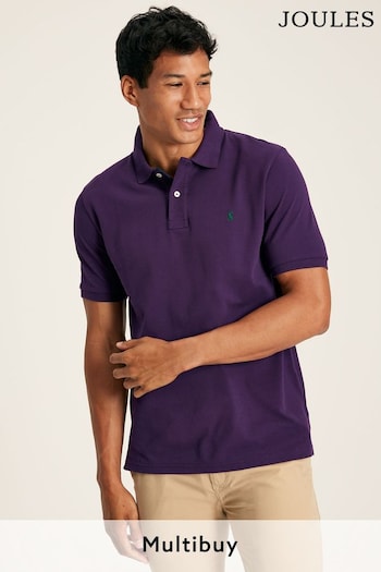 Joules Woody Purple Cotton Polo Shirt (928518) | £29.95