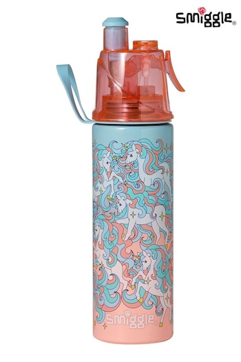 Smiggle Orange Loopy Spritz Insulated Stainless Steel Drink Bottle 500ml (928653) | £19