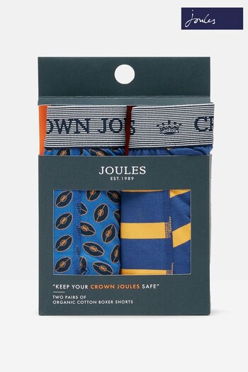 Joules Crown Joules Rugby Ball Underwear 2 Pack (928914) | £19.95