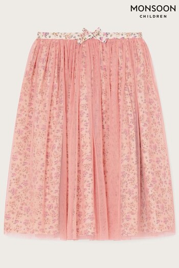 Monsoon Pink Boutique Dita Ditsy Skirt (929170) | £14 - £16.50