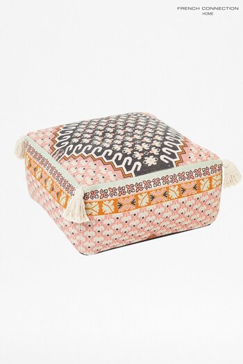 French Connection Pink Poppy Field Pouffe (929263) | £120