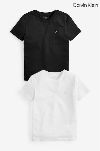 Calvin Puch Klein Boys Modern Cotton T-Shirts 2-Pack (929359) | £30 - £32