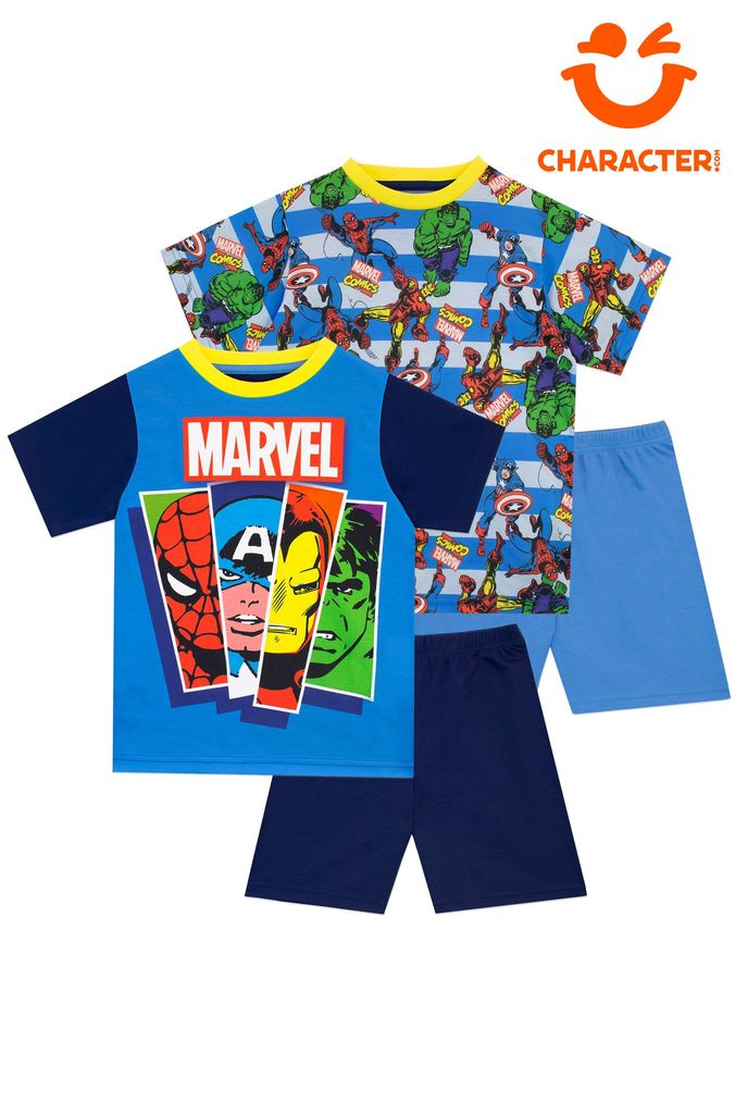 Buy Men s Newborn Boys Older Boys Older Girls Unisex Pyjamas Blue 8 9 Years 9 10 Years Marvel Online ParallaxShops
