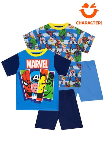 Character Blue Marvel Comics 2 Pack Short Pyjamas (929487) | £18