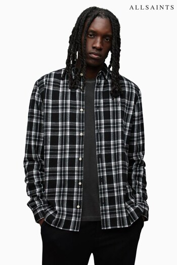 AllSaints Leulus Black Shirt (929495) | £99