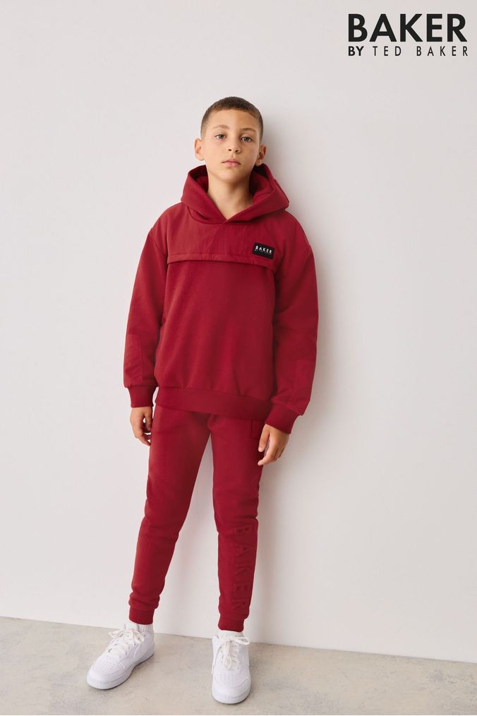 Red jogger set online