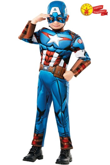 Rubies Marvel Avengers Assemble Captain America Fancy Dress Costume (929994) | £28