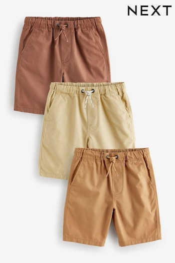 Rust/Orange/Yellow Pull-On ches Shorts 3 Pack (3-16yrs) (930134) | £18 - £33