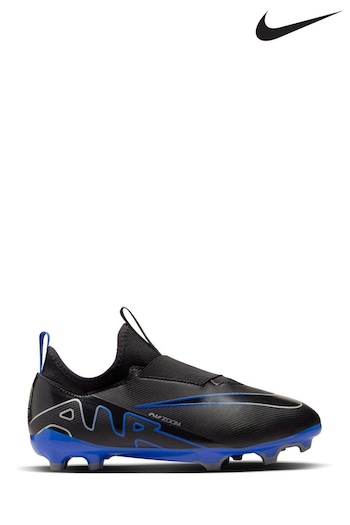 Nike Black Jr. Zoom Mercurial Vapor 15 Academy Firm Ground Football Boots celebrity (930353) | £54.99