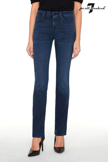 7 For All Mankind Mid Rise Kimmie Bair Straight Fit Jeans (930494) | £190