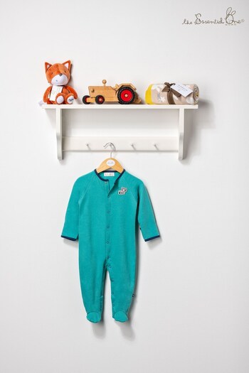 The Essential One Unisex Baby Turquoise Sleepsuit (930604) | £15