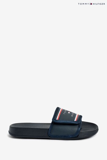 Tommy Hilfiger Blue Maxi Velcro Pool Sandals (930642) | £18