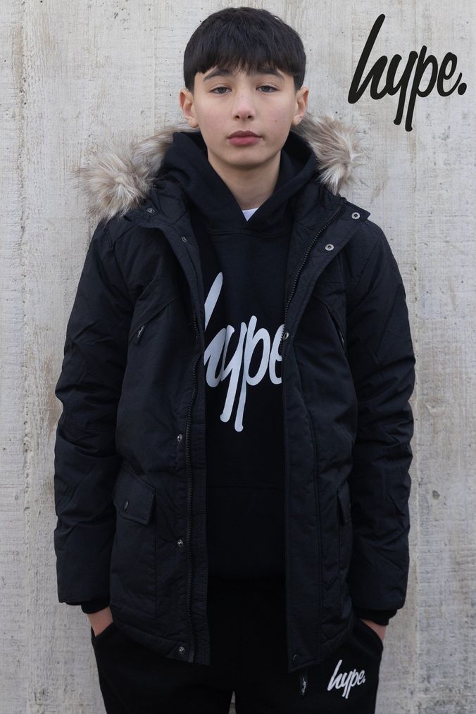 Boys Black Parka Coats And Jackets Next Official Site