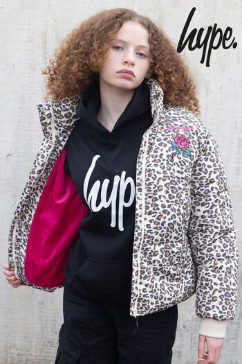 Hype X Ed Hardy Kids Cropped Leopard Multi Jacket (930732) | £70