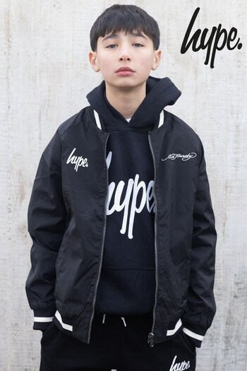 Hype X Ed Hardy Kids Black Reversible Allover Tiger Souvenir Jacket (930766) | £60