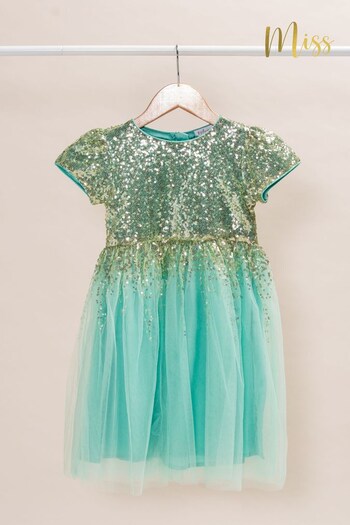 Miss Sequin Top Waterfall Tulle Dress (930870) | £38