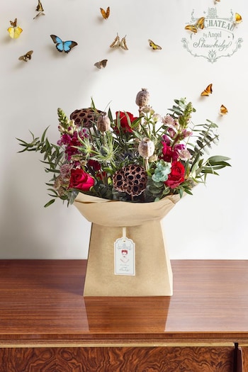 The Chateau by Angel Strawbridge Red Fresh Flower Bouquet in Gift Bag (930971) | £40