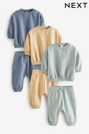 Neutral Baby Sweatshirt And Joggers Set 6 Pack (931037) | £32 - £34