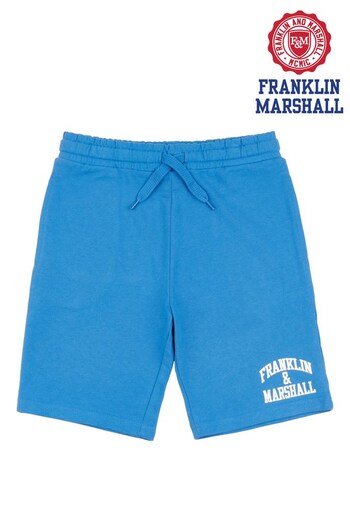 Franklin & Marshall Blue Arch Letter Shorts (931068) | £25