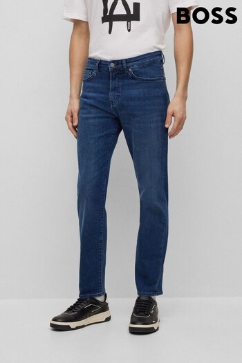 BOSS Blue Tapered Fit Super Stretch Denim Jeans (931075) | £129