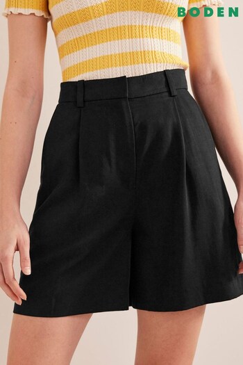 Boden Black TENCEL™ Relaxed Shorts (931084) | £70