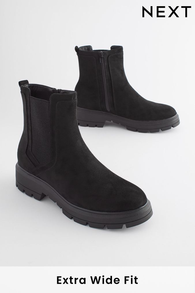 Black suede chelsea boots womens uk clearance