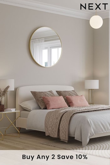 Soft Velvet Natural Oyster Matson Upholstered Bed Bed Frame (931462) | £275 - £525