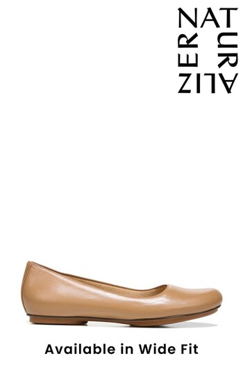 Naturalizer Maxwell Ballerina Frappe Brown Leather Shoes (931489) | £90