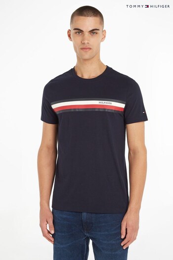Tommy Hilfiger Chest Stripe T-Shirt (931538) | £45