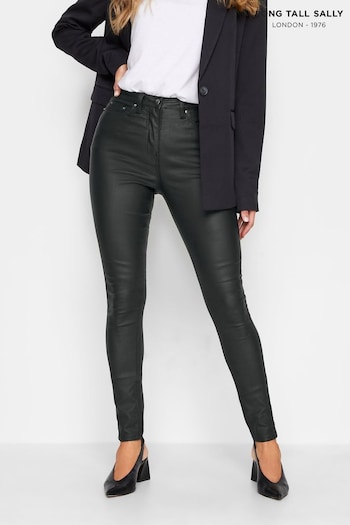 Long Tall Sally Black AVA Coated Stretch Skinny Comfy Jeans (931862) | £39