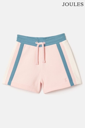 Joules Pippa Pink Colour Block Jersey Shorts (932884) | £16.95 - £18.95