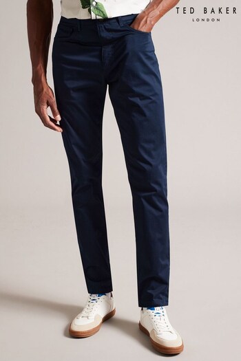 Ted Baker Blue Daniels Irvine Slim Fit Chino Get Trousers (932998) | £90