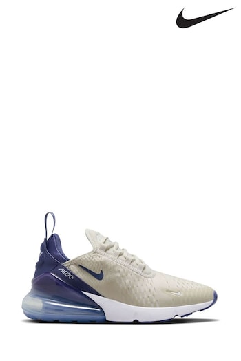 Nike Cream/Blue Air Max 270 Trainers (933043) | £145
