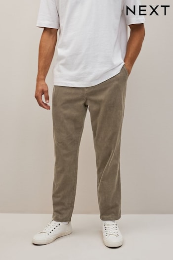 Stone Relaxed Fit Corduroy Trousers grey (933276) | £40