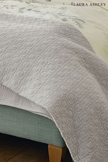 Laura Ashley Silver Carrie Bedspread (933556) | £220