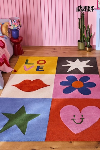 Eleanor Bowmer Multi Love Icons Wool Rug (933972) | £160 - £410