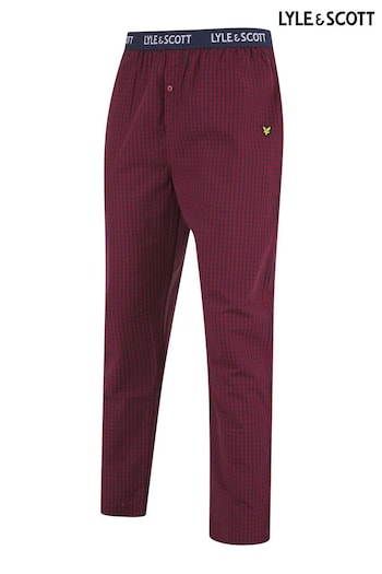 Lyle and Scott Red Stuart Lounge Trousers (934100) | £40