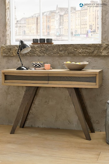 Bentley Designs Natural Cadell Console Table with Drawers (934176) | £450