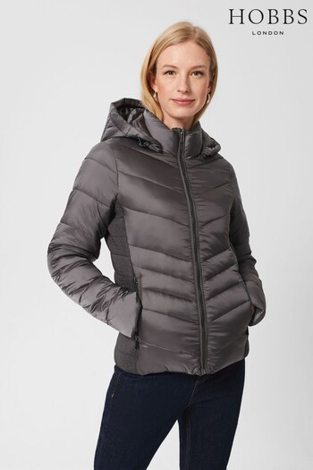 Hobbs Grey Ashlyn Puffer Coat (934340) | £149