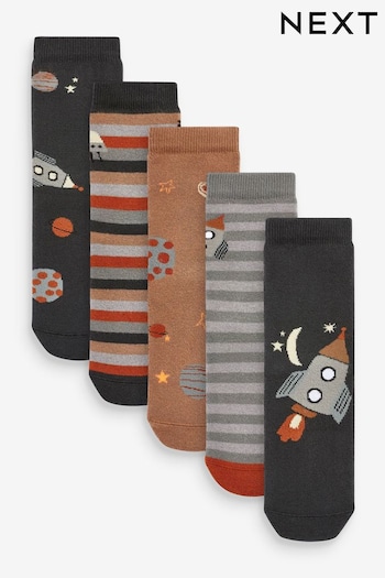 Multi Space Print 5 Pack Cotton Rich Socks 5 Pack (934437) | £7.50 - £9.50
