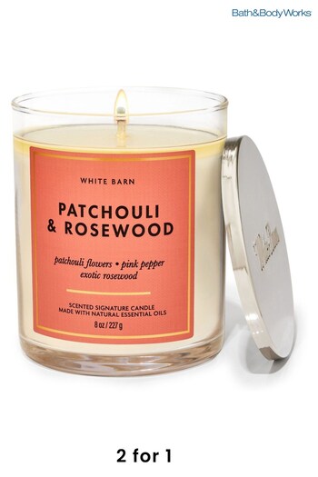 Bath & Body Works Patchouli and Rosewood Patchouli and Rosewood Signature Single Wick Candle 8 oz / 227 g (934818) | £23.50