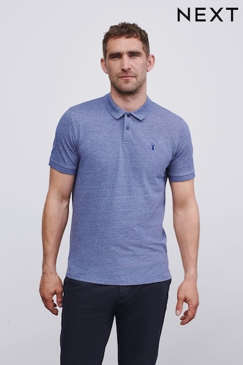 Blue Marl Pique Polo loafers Shirt (934943) | £18