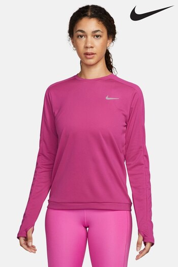 Nike Fushsia Pink Dri-FIT Crew-Neck Running Top (935011) | £38